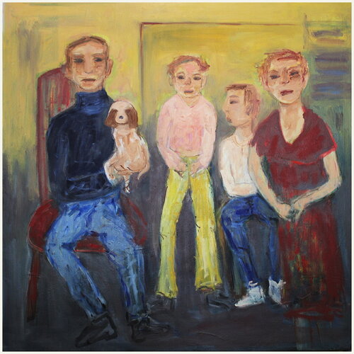 Le chou chou de la famille by Victorine Follana, Painting for Sale on Select