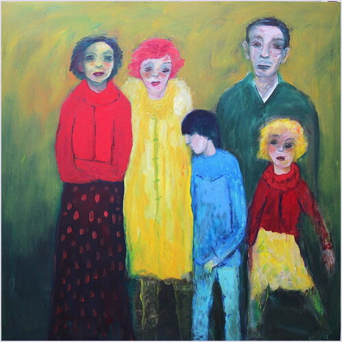 Famille Hugo de la Serpillière by Victorine Follana, Painting for Sale on Select