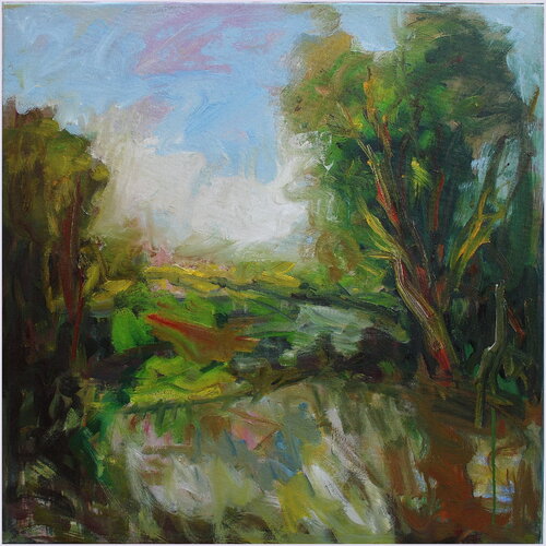 Clarté entre les ramures by Victorine Follana, Painting for Sale on Select