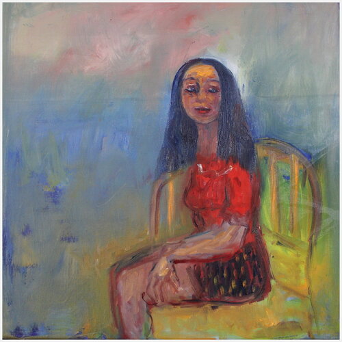 Les cheveux noirs by Victorine Follana, Painting for Sale on Select
