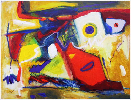 Là où naissent les ombres claires by Victorine Follana, Painting for Sale on Select
