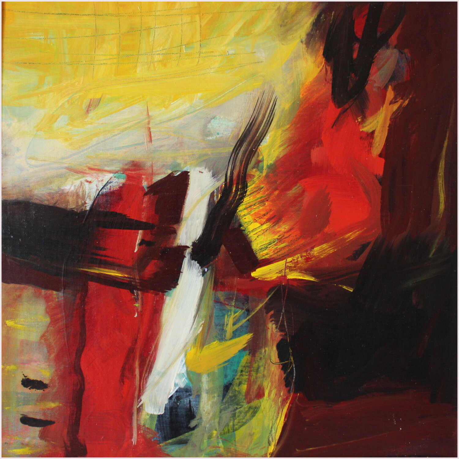 Une rencontre dynamique Victorine Follana Original painting for sale