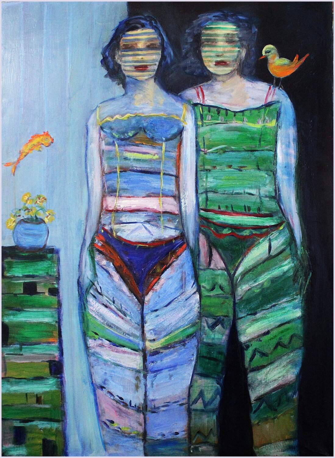 Je me souviens de Guz Victorine Follana Original painting for sale