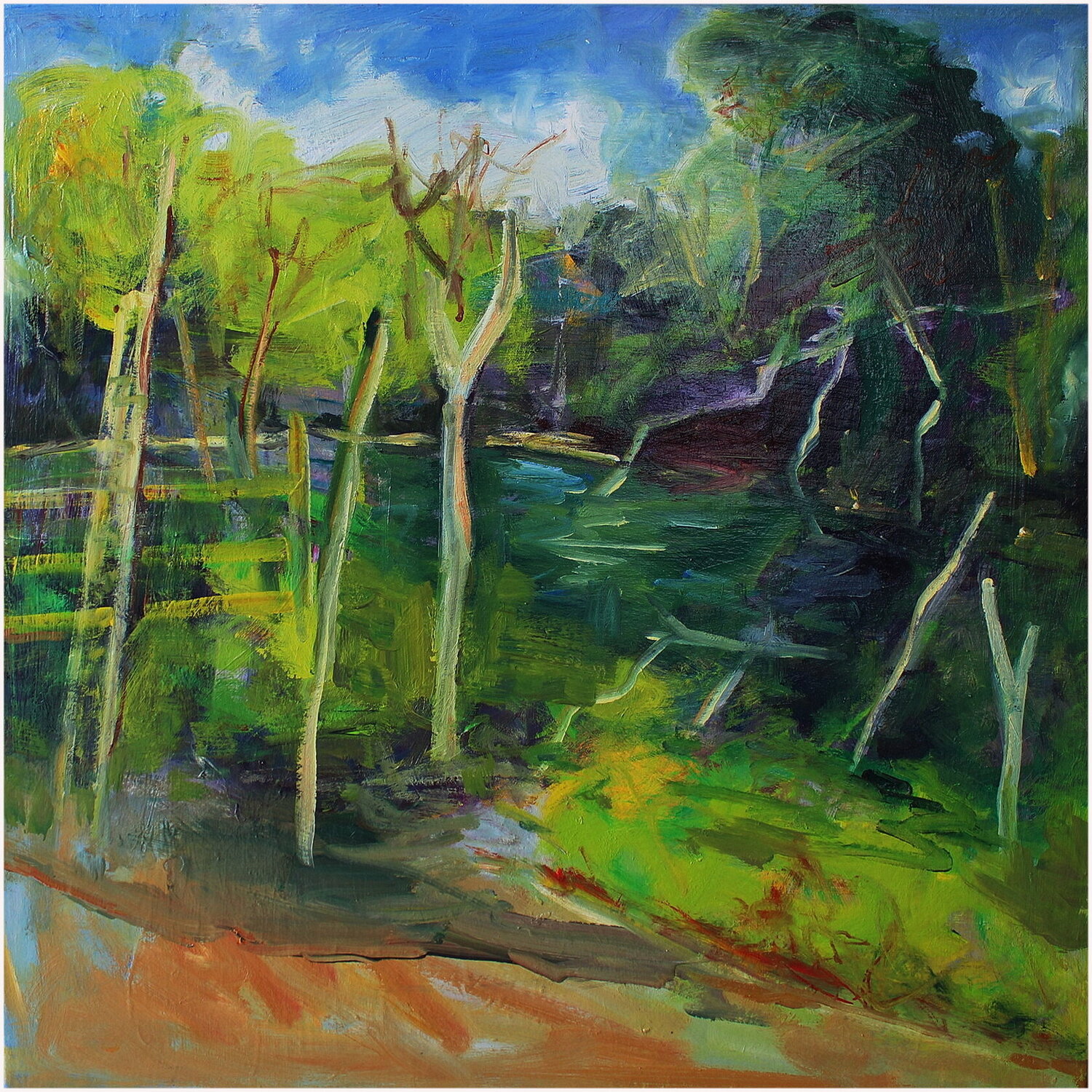 On dirait la mangrove Victorine Follana Original painting for sale