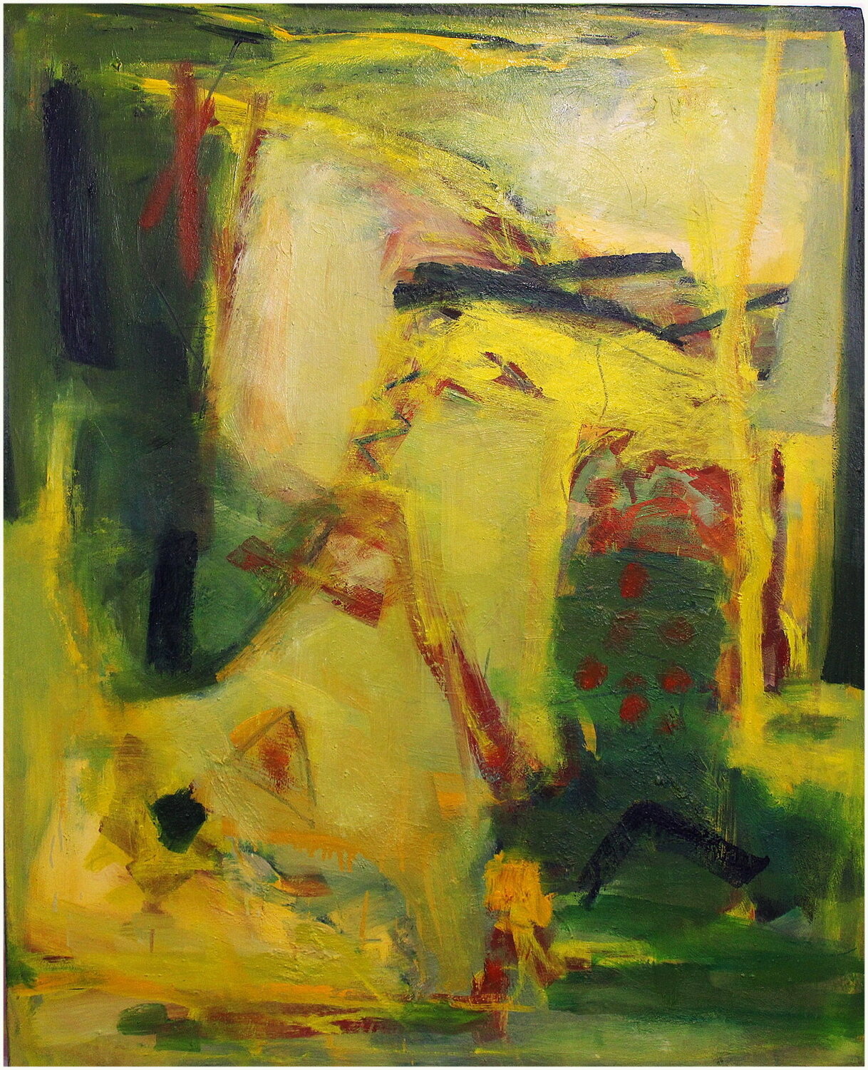Dialogue avec Jaune Victorine Follana Original painting for sale