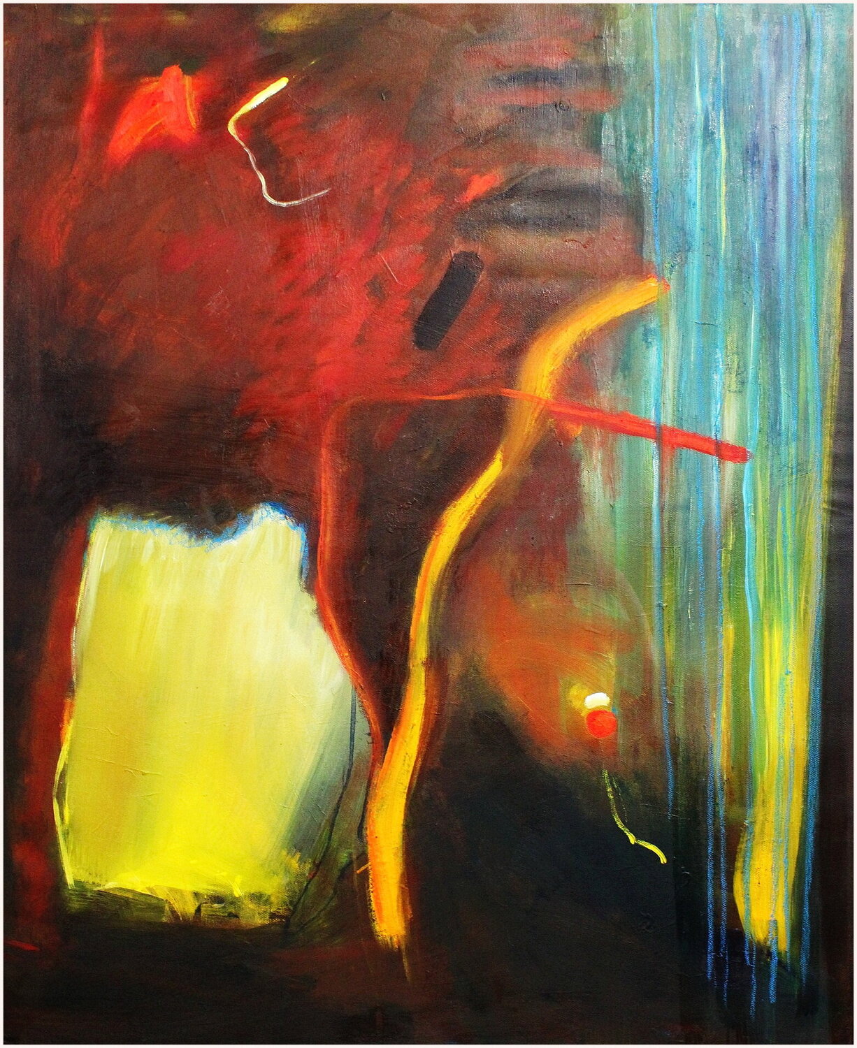 Déviation lumineuse Victorine Follana Original painting for sale