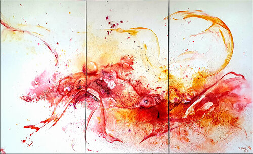 red feelings by Petra Heck, Painting for Sale on Select