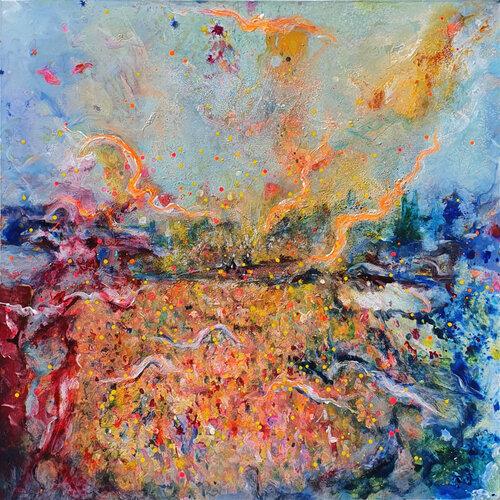 let's sing and dance by Petra Heck, Painting for Sale on Select