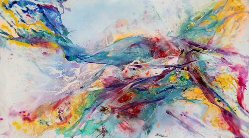 Flying away by Petra Heck, Painting for Sale on Select