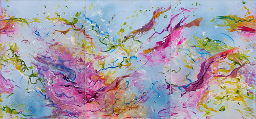 Wie ein Sommerwind by Petra Heck, Painting for Sale on Select