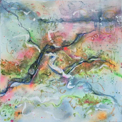 Vibes by Petra Heck, Painting for Sale on Select