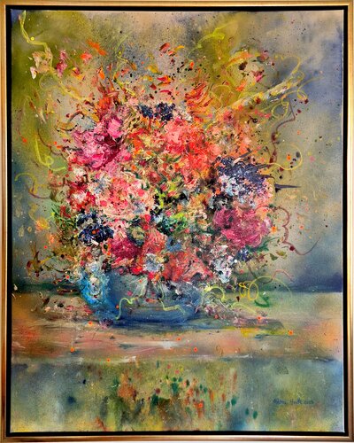 Florales II by Petra Heck, Painting for Sale on Select