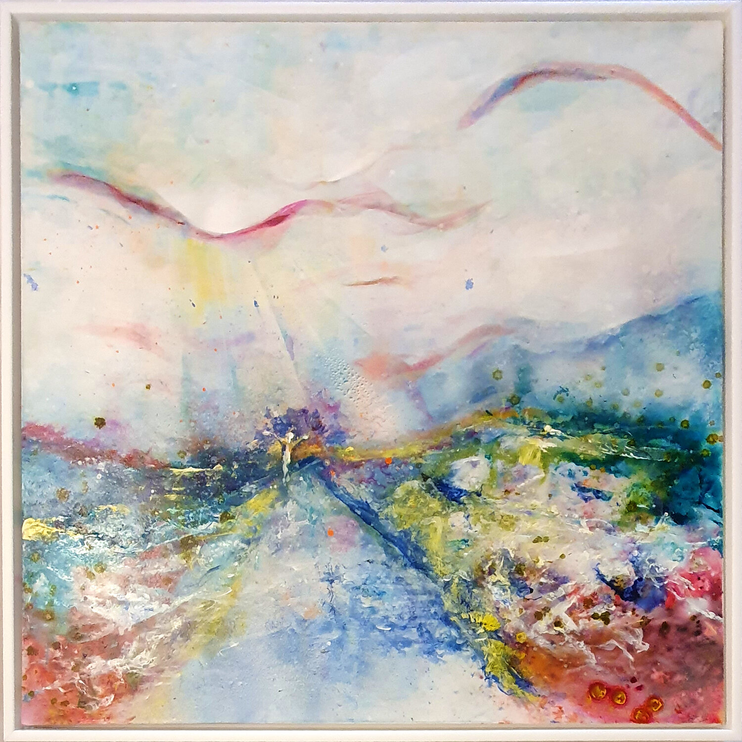 dance in rain Petra Heck Original painting for sale