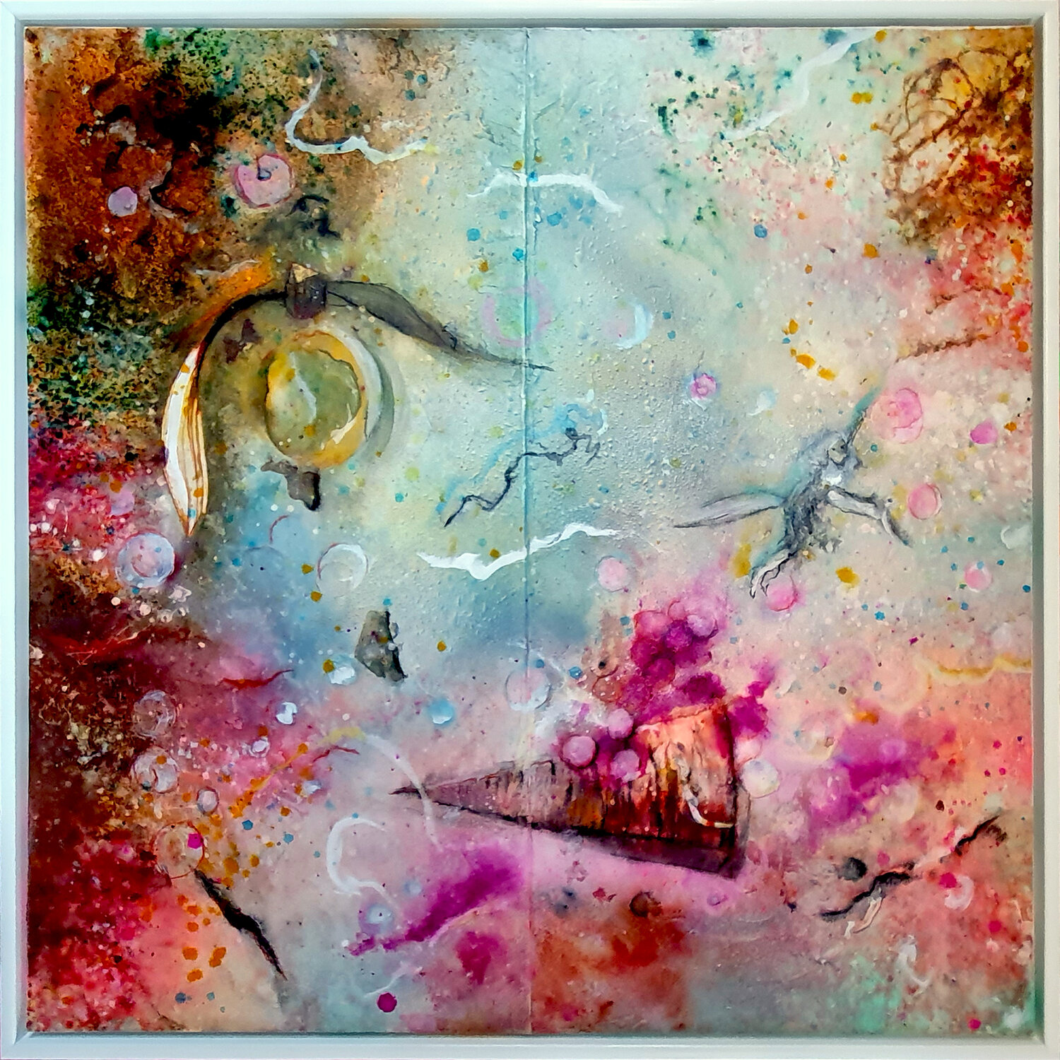 pink memories Petra Heck Original painting for sale