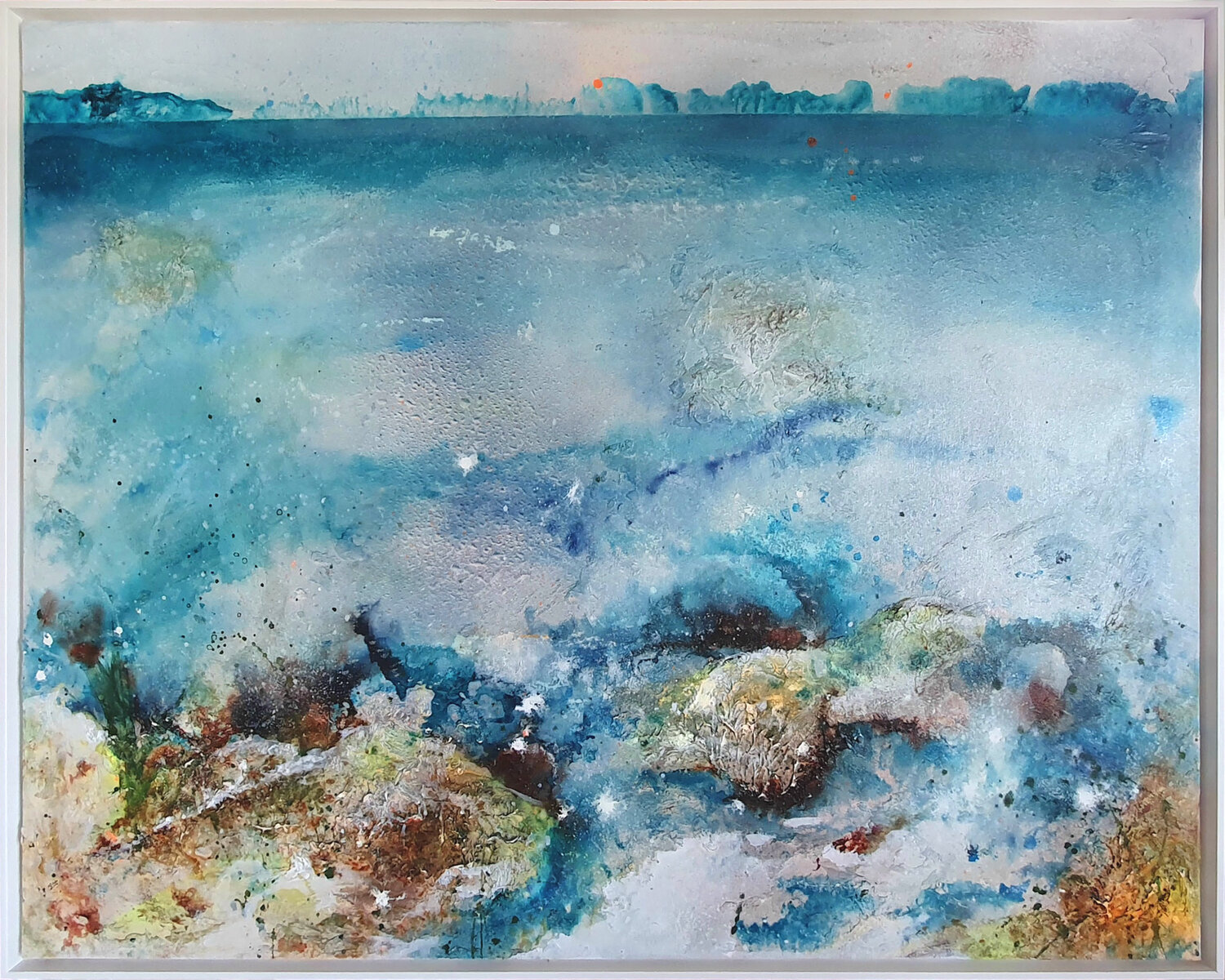 Into the cold water Petra Heck Original painting for sale
