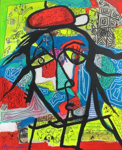 BIG CHARIVARI by Jean-Louis Azencott, Painting for Sale on Select