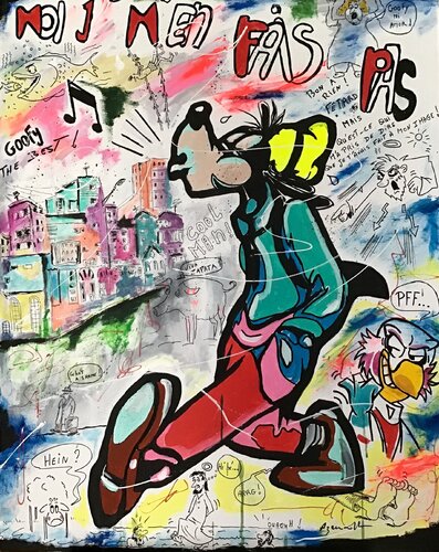 MOI J'M'EN FAIS PAS by Jean-Louis Azencott, Painting for Sale on Select