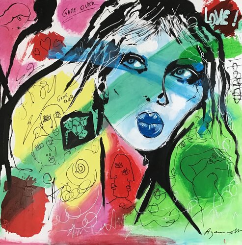 GAME OVER by Jean-Louis Azencott, Drawing for Sale on Select