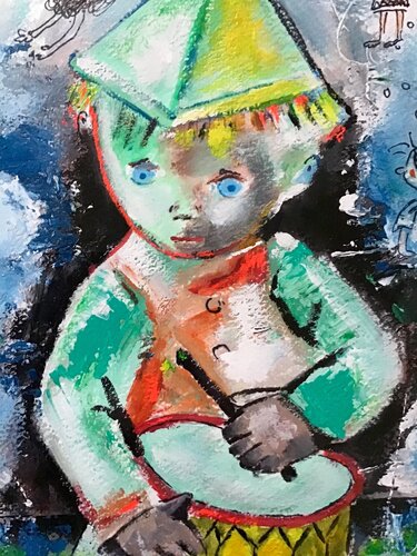 LE PETIT TAMBOUR by Jean-Louis Azencott, Painting for Sale on Select