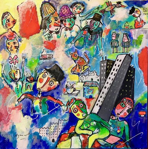 THIS WORLD by Jean-Louis Azencott, Painting for Sale on Select