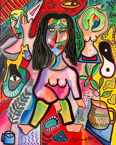JEUX INTERDITS by Jean-Louis Azencott, Painting for Sale on Select