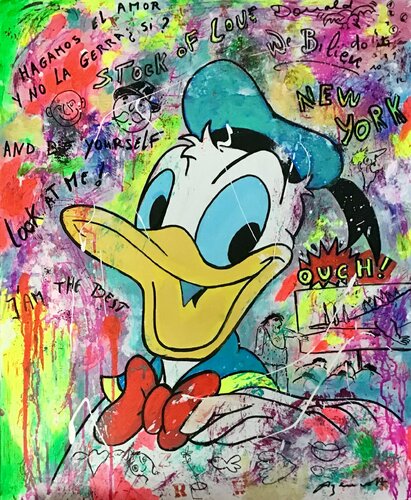 DONALD DUCK by Jean-Louis Azencott, Painting for Sale on Select