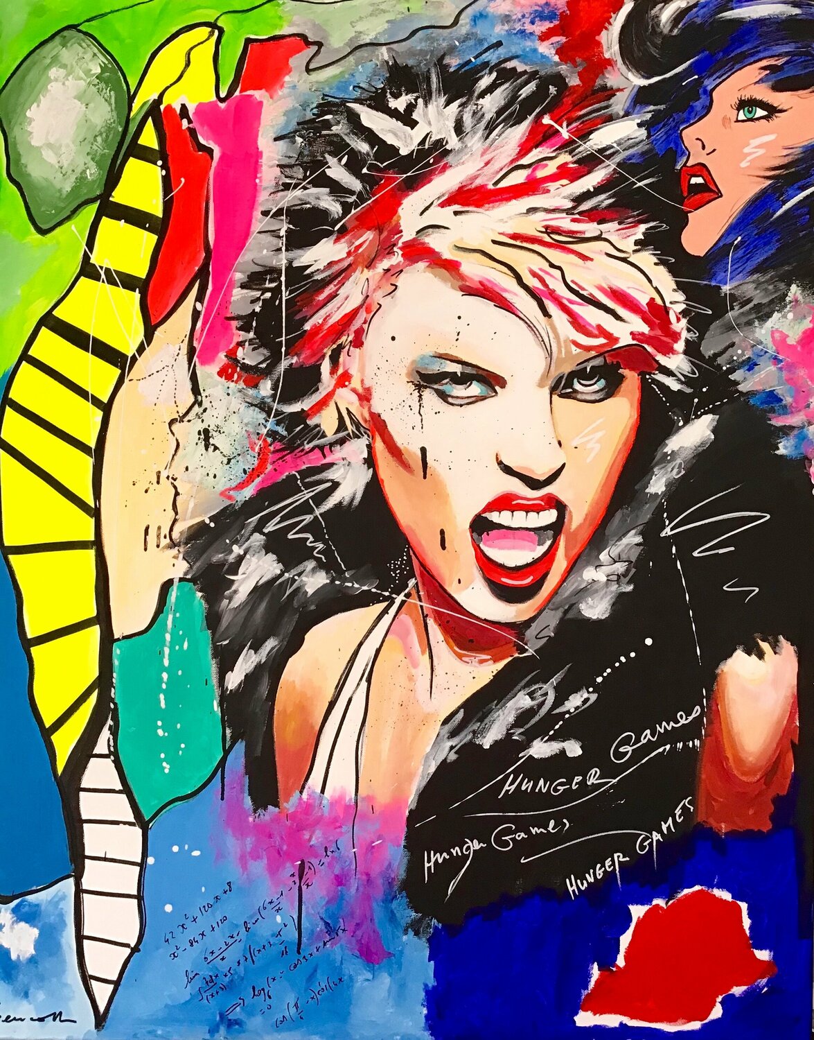 HUNGER GAMES Jean-Louis Azencott Original painting for sale