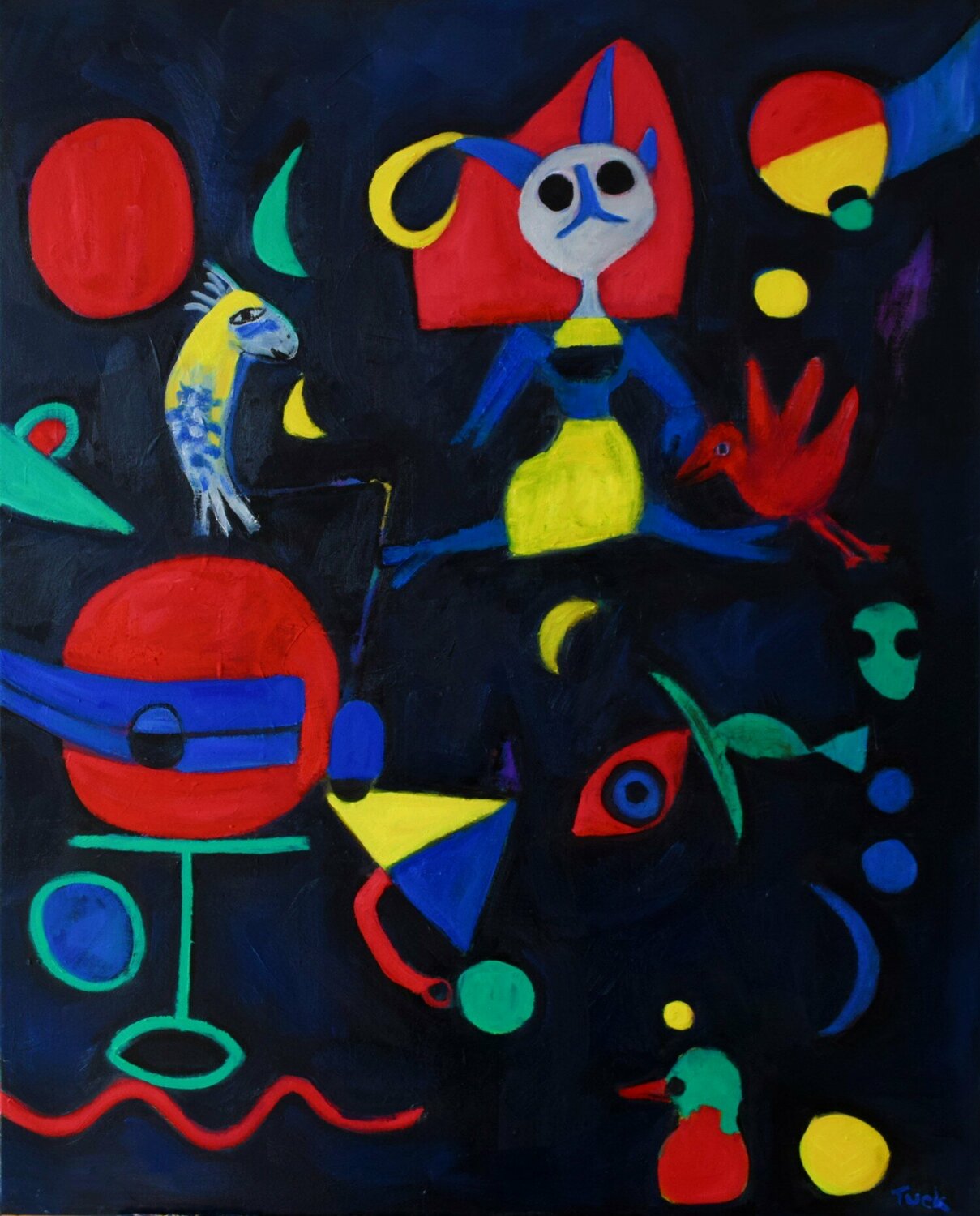 "Night  Flight" JO Tuck Original painting for sale