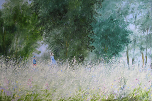 les arbres rêvent aussi by Brigitte Di Scala, Painting for Sale on Select