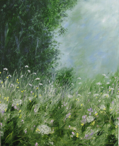 à l'écoute du silence by Brigitte Di Scala, Painting for Sale on Select