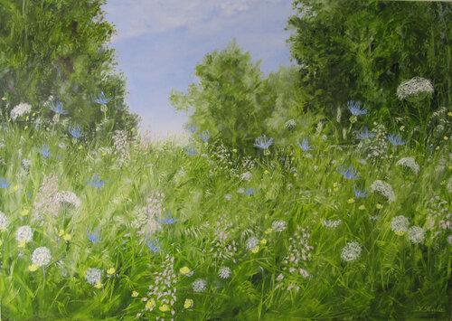 et tu entendra battre leurs ailes by Brigitte Di Scala, Painting for Sale on Select