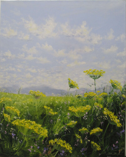 respirer la fleur de fenouil by Brigitte Di Scala, Painting for Sale on Select