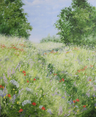 le soleil riait by Brigitte Di Scala, Painting for Sale on Select