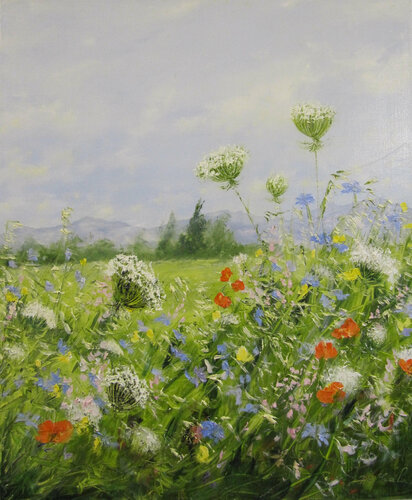 un beau jour d'été by Brigitte Di Scala, Painting for Sale on Select