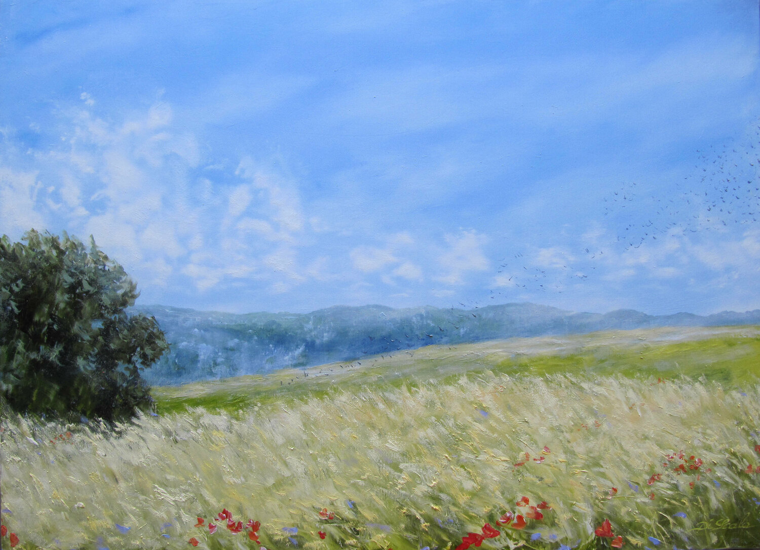 le vent joyeux Brigitte Di Scala Original painting for sale