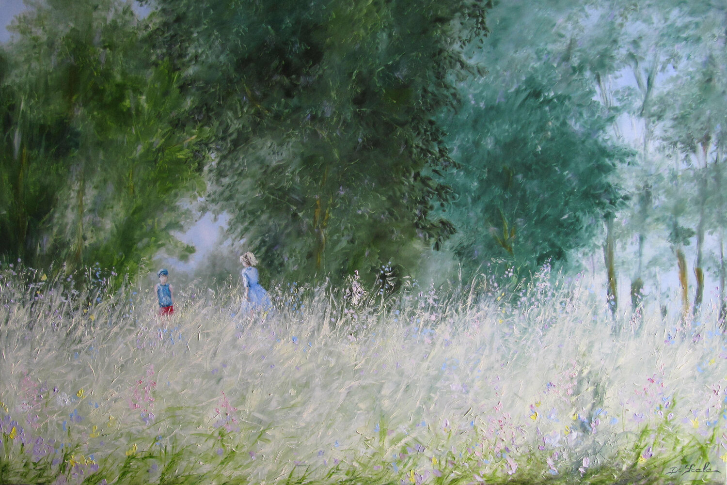les arbres rêvent aussi Brigitte Di Scala Original painting for sale