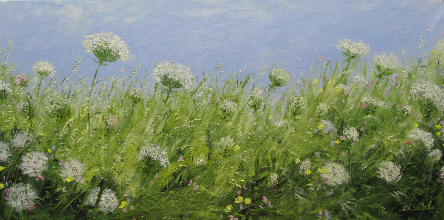le ballet des herbes Brigitte Di Scala Original painting for sale