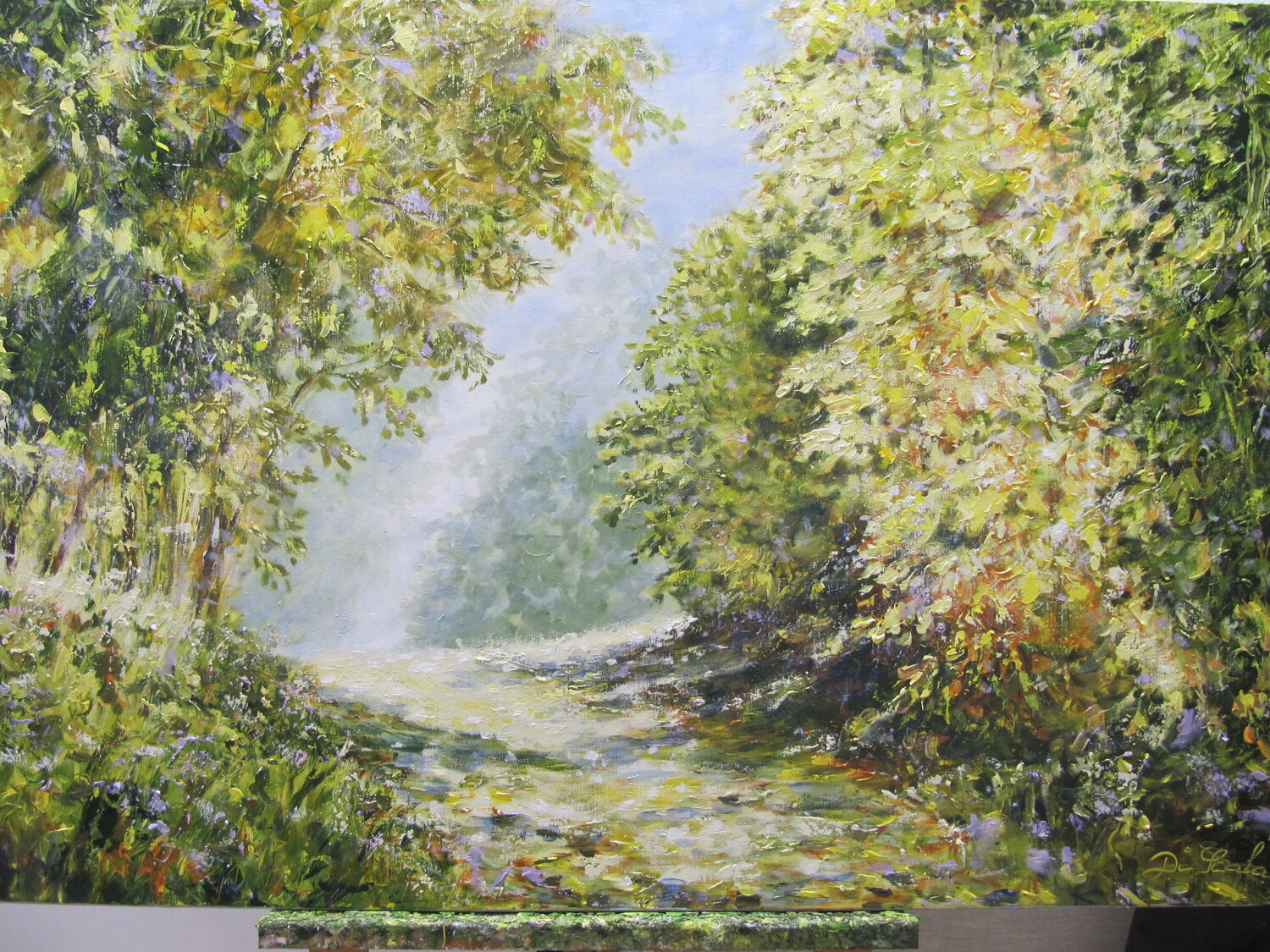 doux soleil d'automne Brigitte Di Scala Original painting for sale