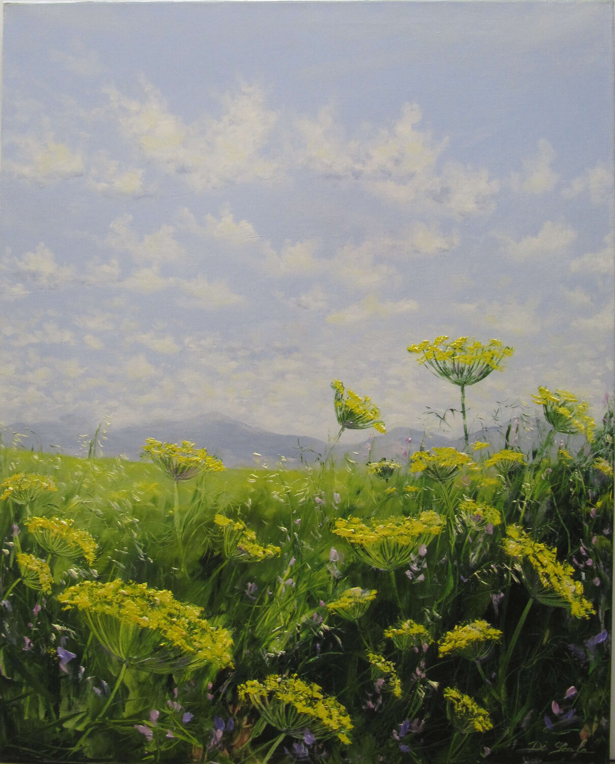 respirer la fleur de fenouil Brigitte Di Scala Original painting for sale