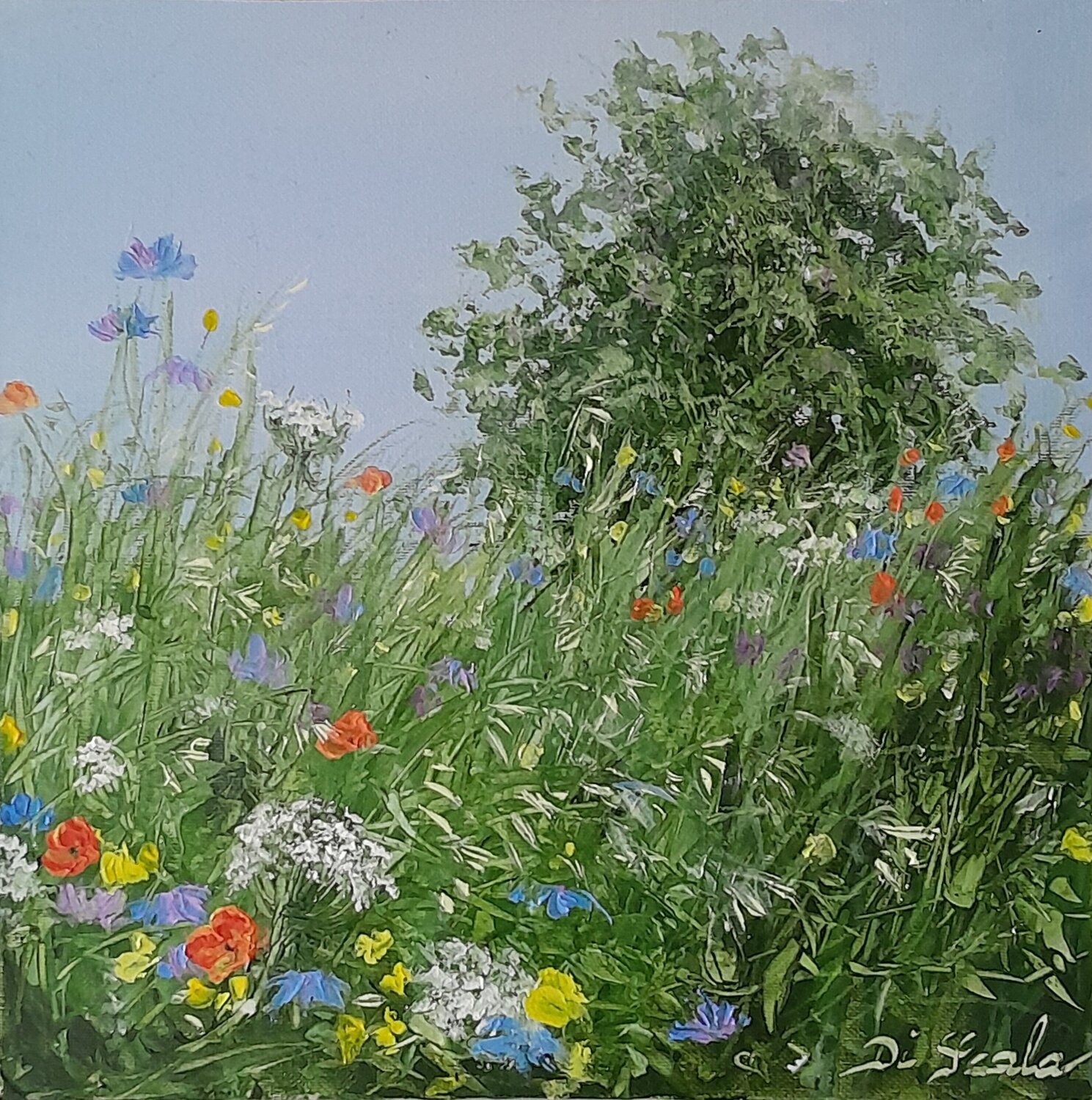 les herbes hautes Brigitte Di Scala Original painting for sale