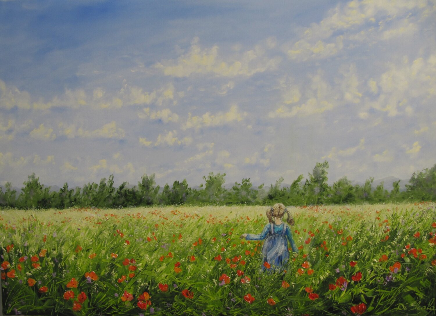 nos découvertes enfantines Brigitte Di Scala Original painting for sale