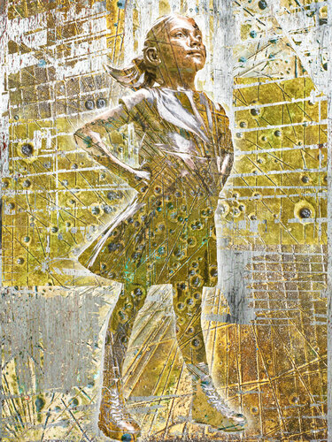Fearless Girl Future Is Female 2 von Tony Rubino, Malerei kaufen auf Select