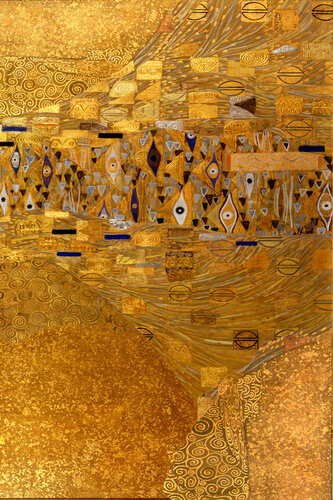 Gustav Klimt Ode Abstract Gold von Tony Rubino, Malerei kaufen auf Select