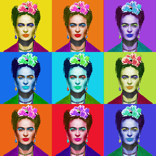 Frida Kahlo Andy Warhol Repeat von Tony Rubino, Malerei kaufen auf Select
