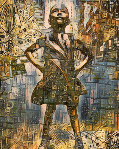 Fearless Girl Future Is Female Painting 4 von Tony Rubino, Malerei kaufen auf Select