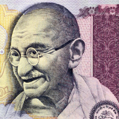 Mahatma Gandhi von Tony Rubino, Malerei kaufen auf Select
