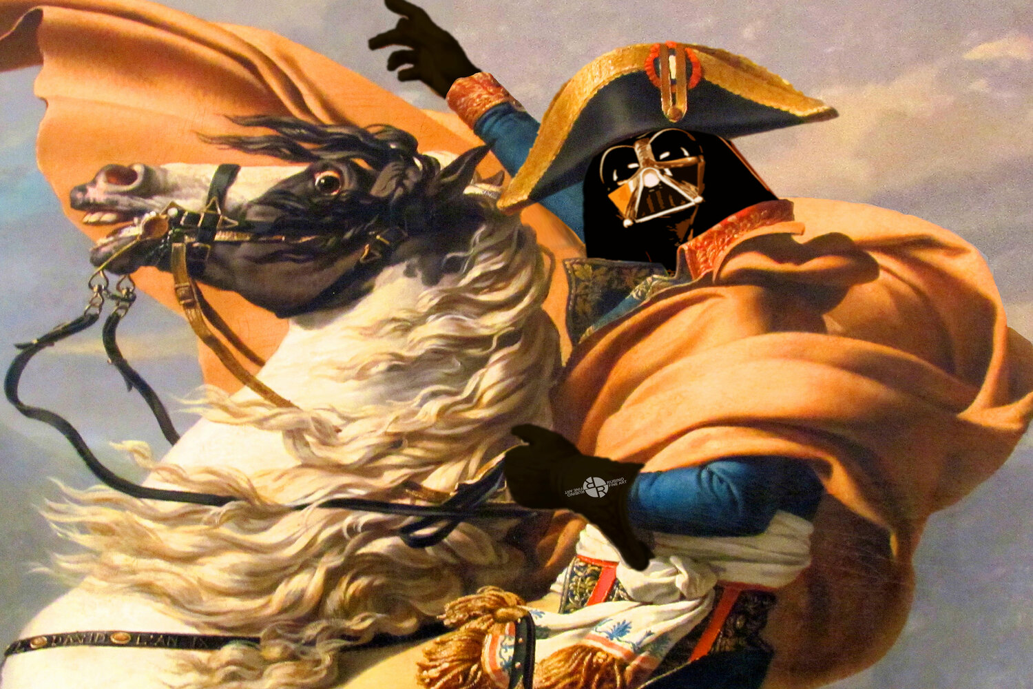 Darth Vader Star Wars Napoleon Painting Tony Rubino Originalgemälde zu verkaufen