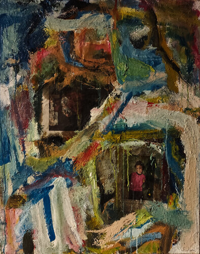 Richtig gute Leute by Claudio Scotoni, Painting for Sale on Select