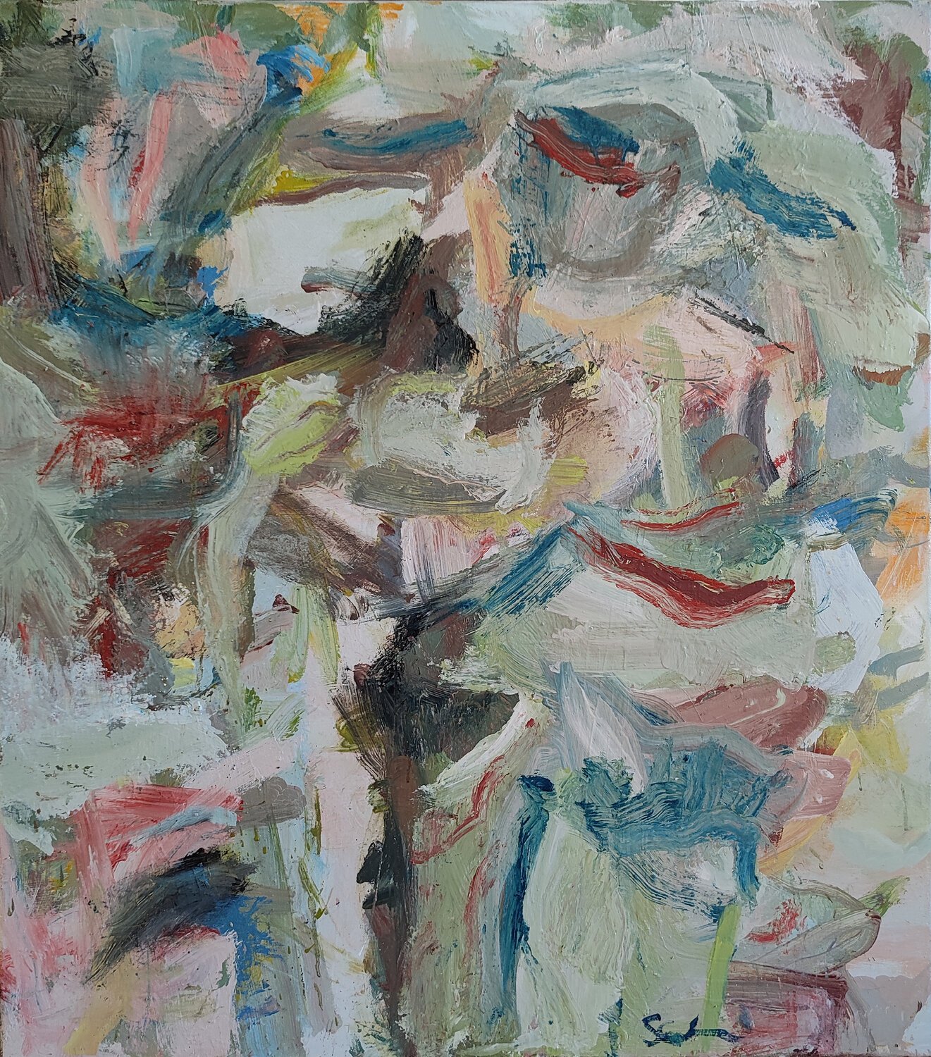 Figures dissected Claudio Scotoni Original painting for sale