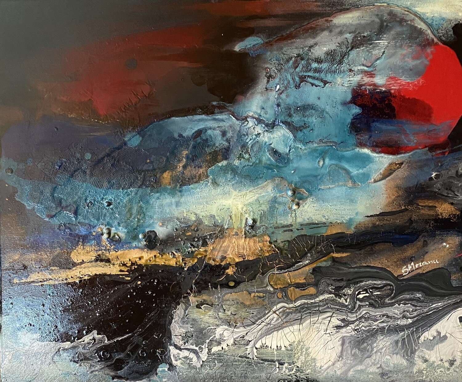 Nocturne2 Steliana MOCANU Original painting for sale